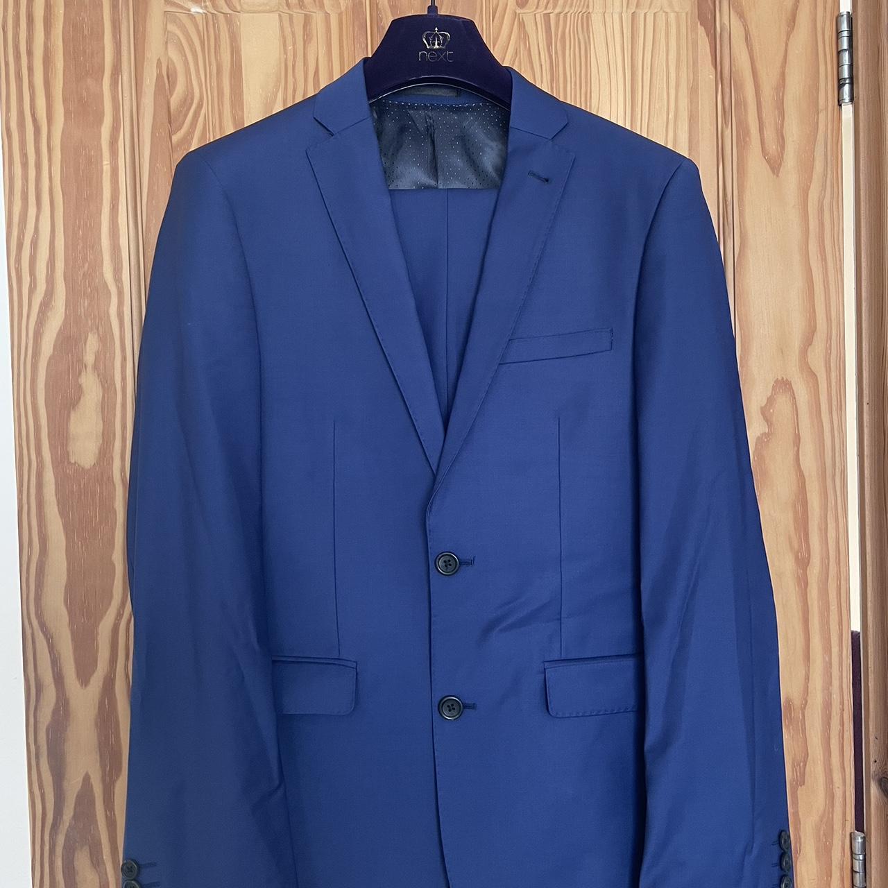 Men’s Next Signature Navy/Cobalt Blue Suit Both... - Depop