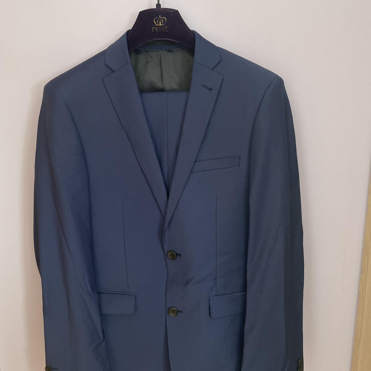 Men’s Next Signature Navy/Cobalt Blue Suit Both... Depop