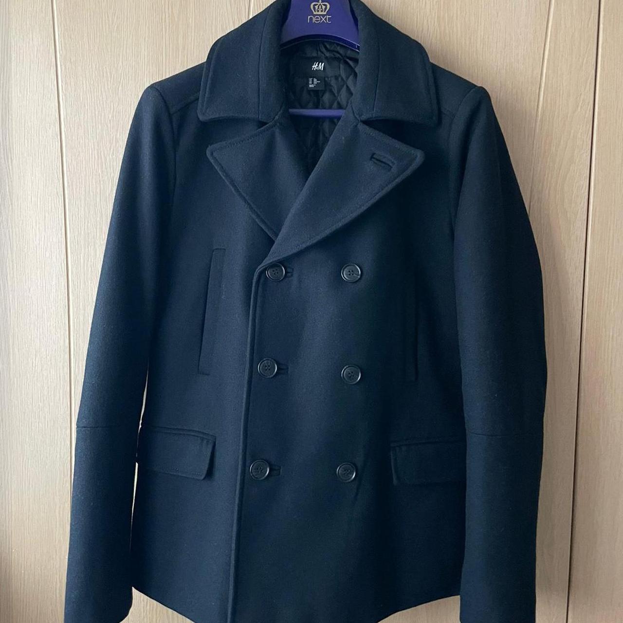 Mens hot sale peacoat h&m