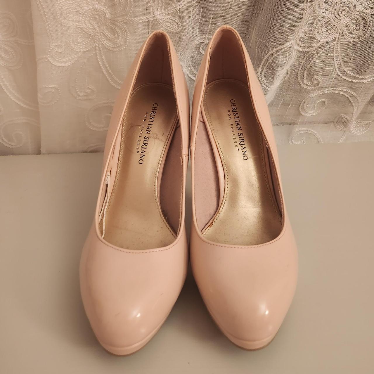 light pink heels size 8 1/2 US 4 1/2 INCH - Depop