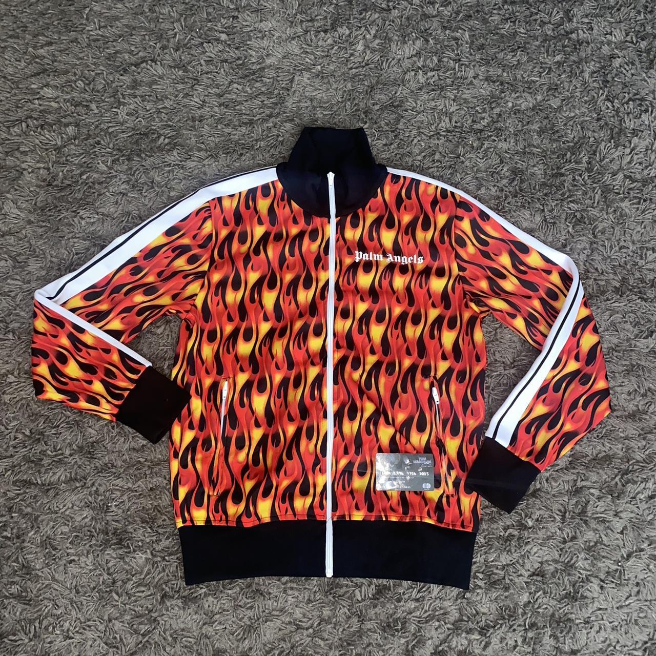 Palm angels flame deals track jacket