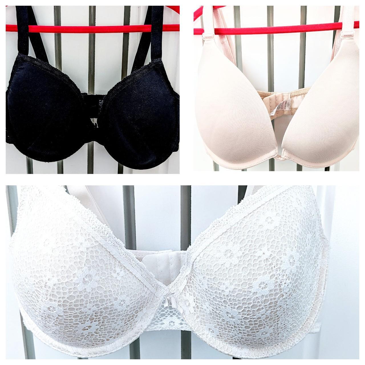 Matalan Women's Black and Cream Bra Depop