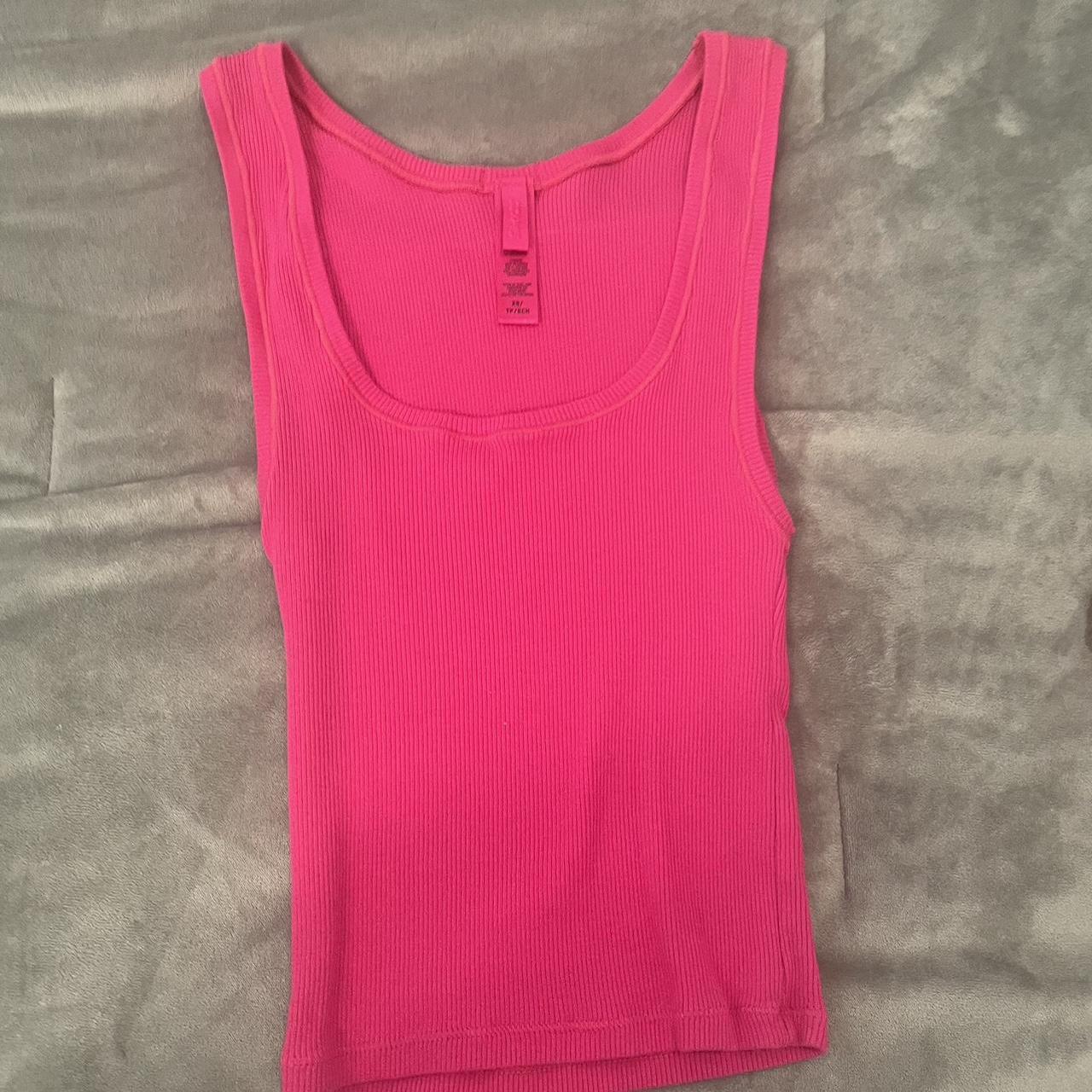 Skims Women's Pink Vest | Depop