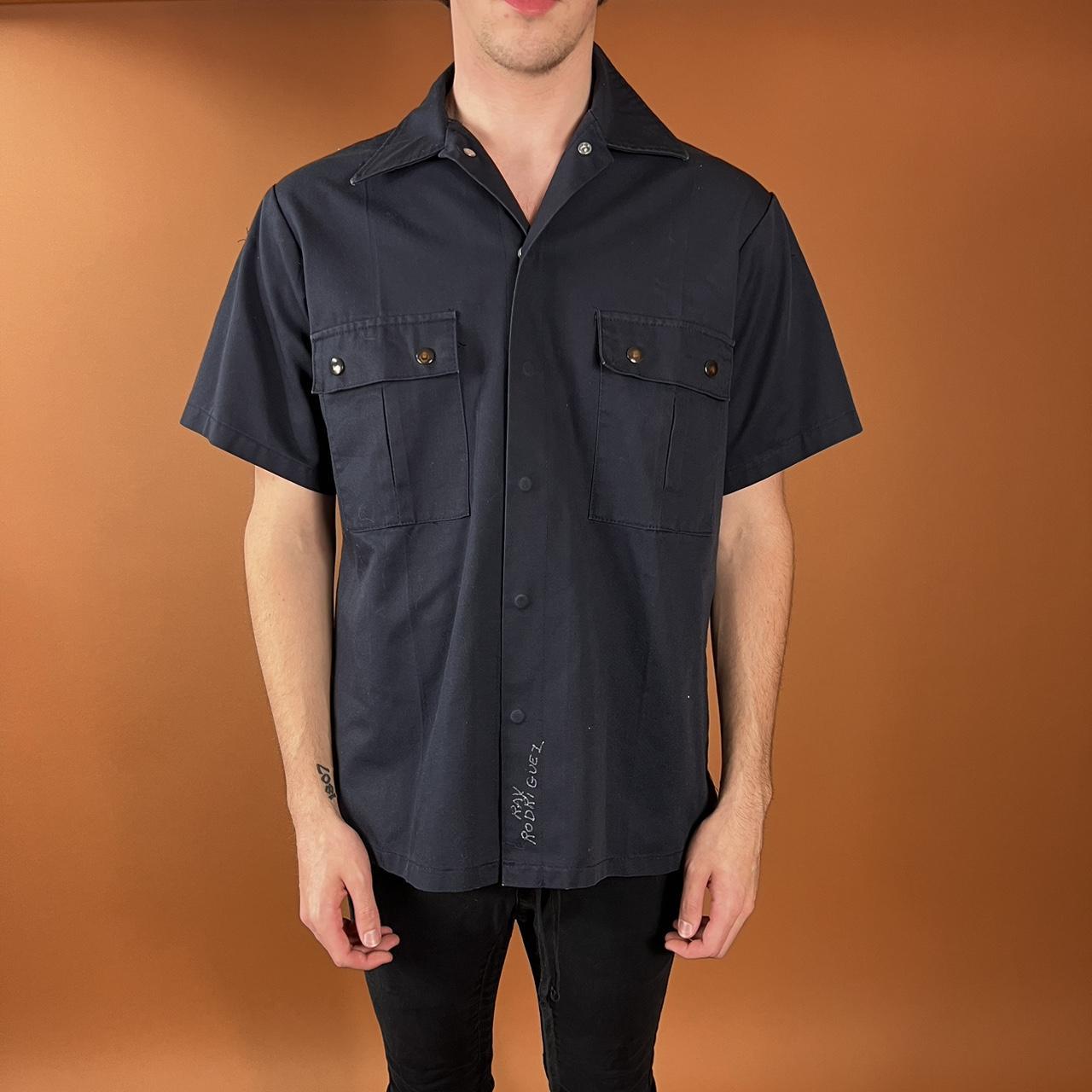 Vintage Men's Shirt - Navy - L