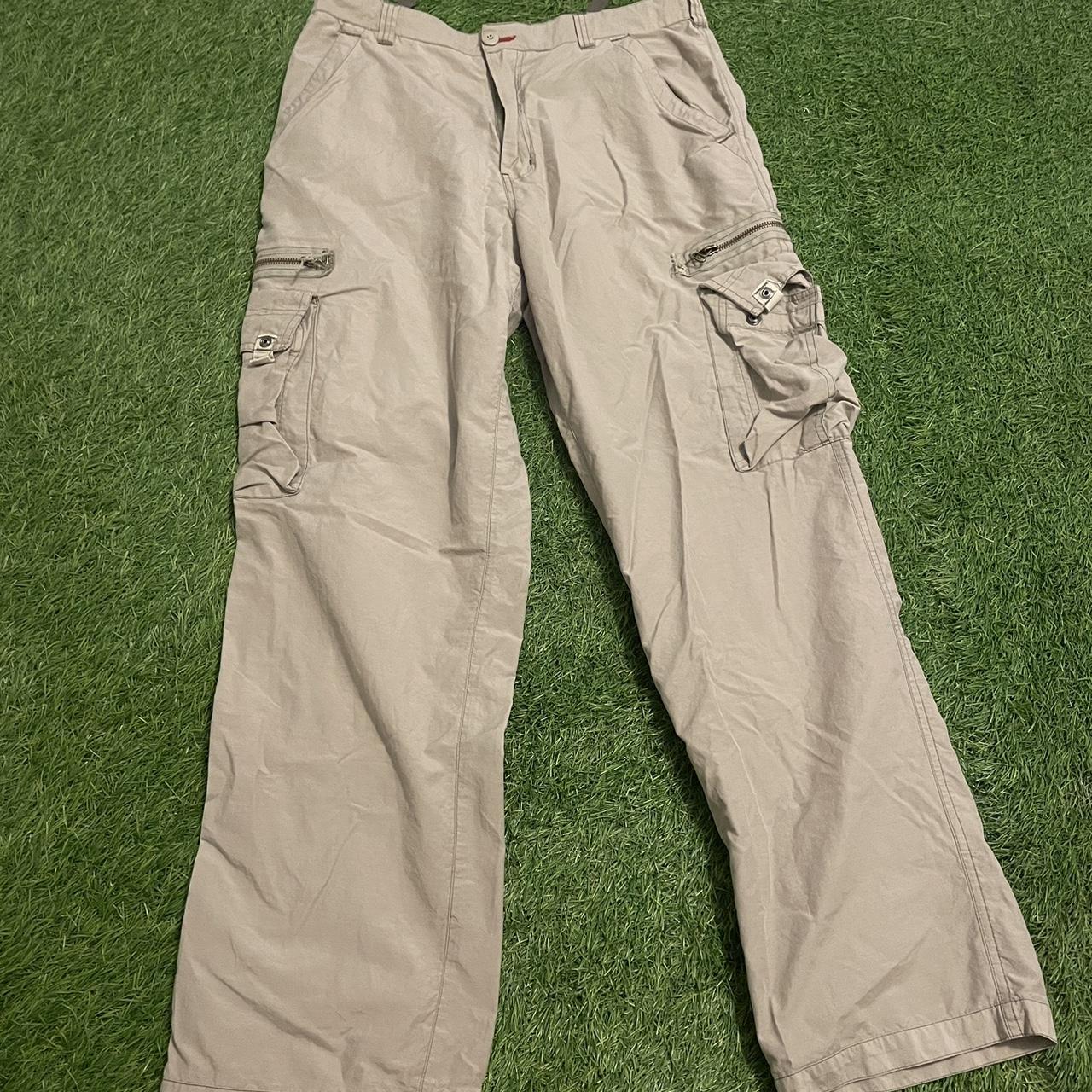 Men's Tan and Khaki Trousers Depop