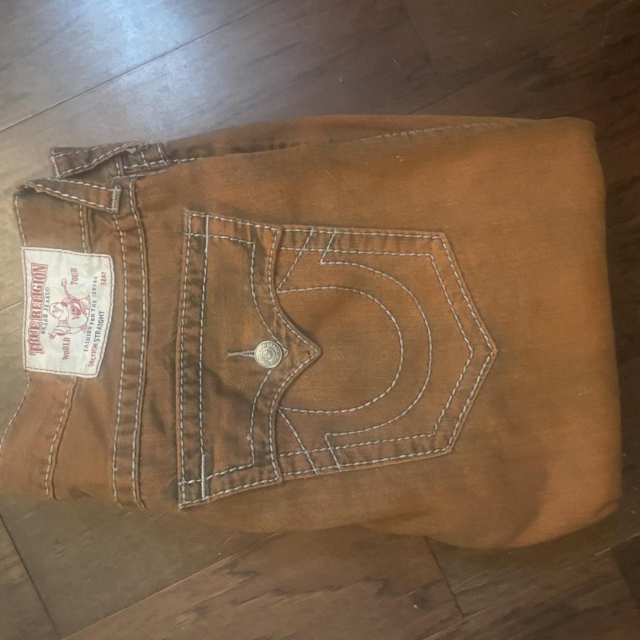 io着用　usa製true religion denim 28×33 brown io着用 usa製true religion denim 28×33 brown - メルカリ