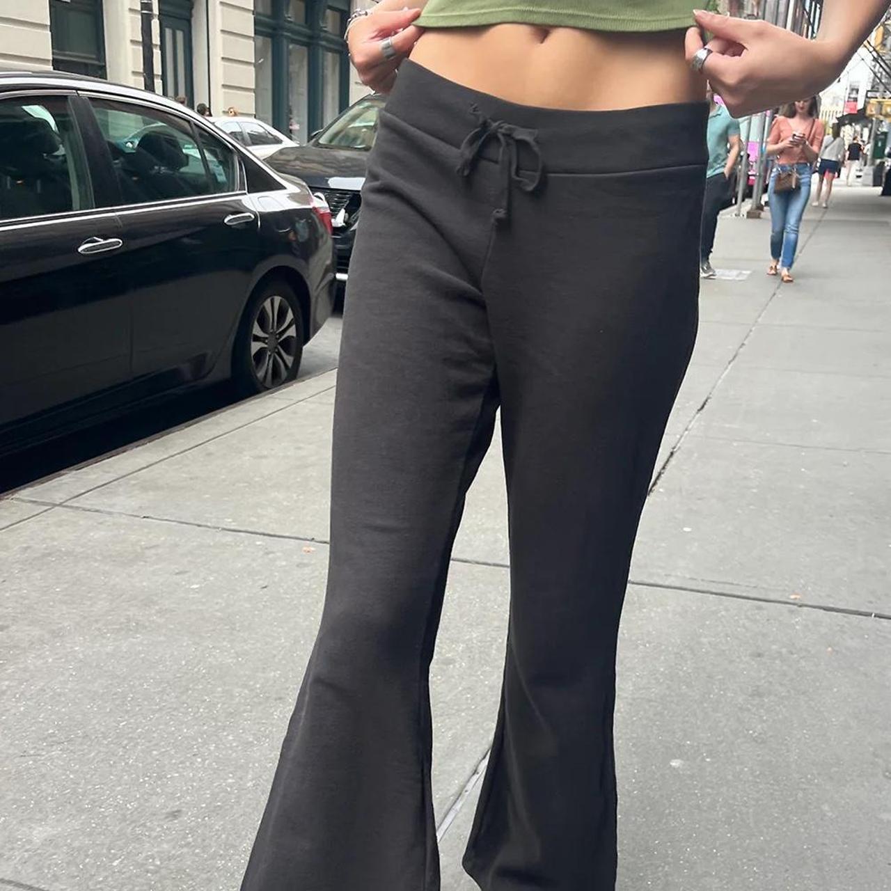 brandy melville black hillary yoga pants🫶🏼 flared... Depop