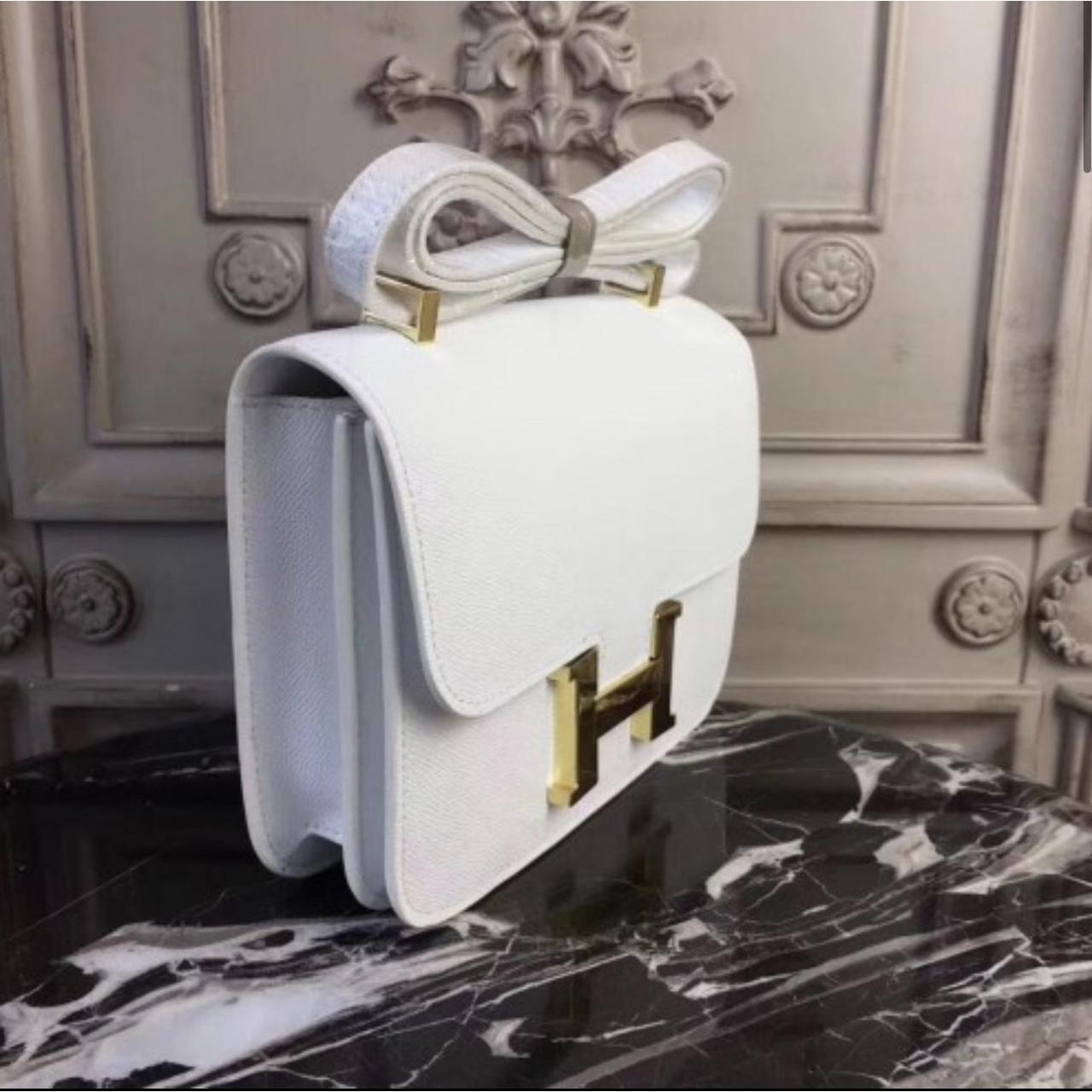 HERMES White Constance Bag Depop