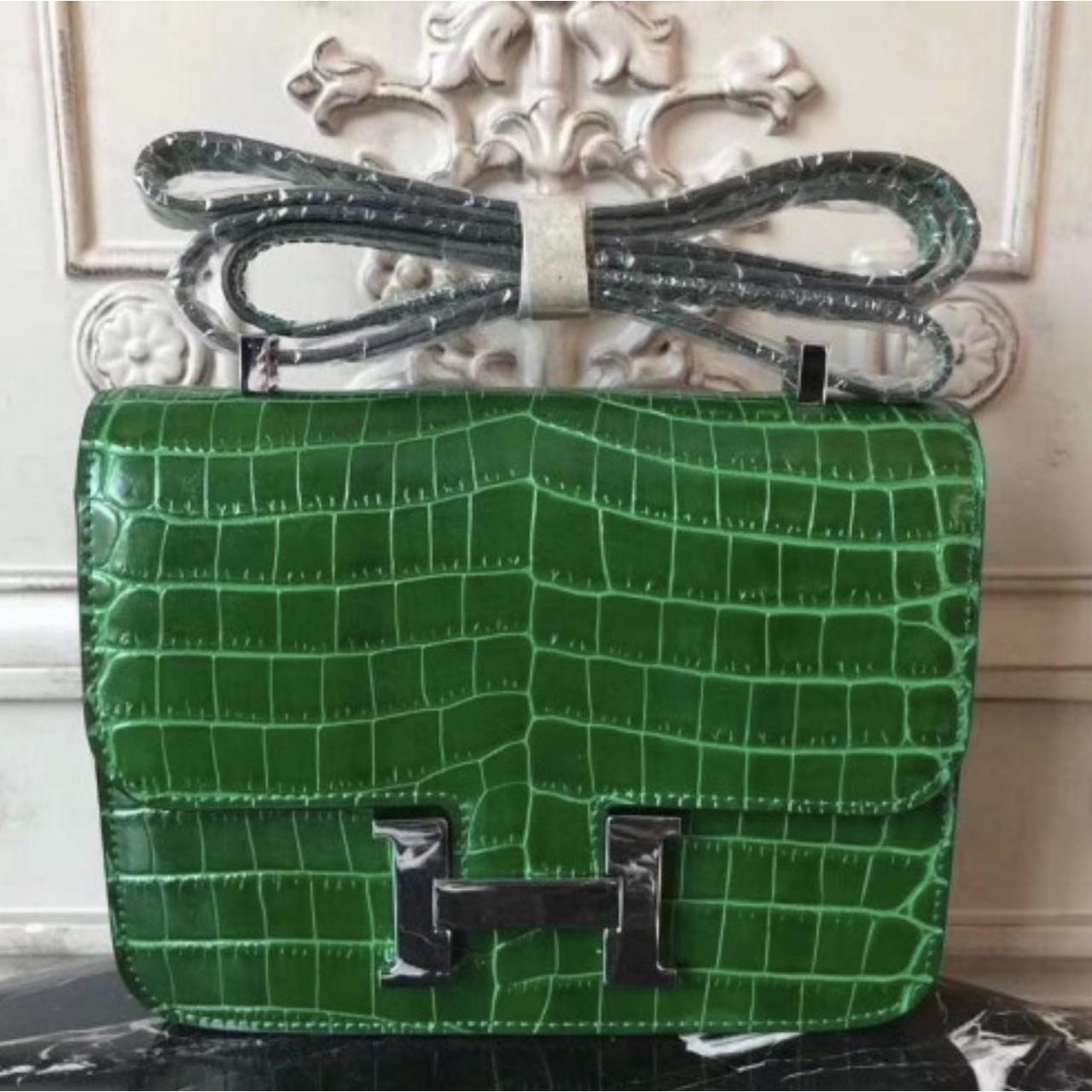 Hermes Constance Bamboo 24mm Crocodile Bag Depop