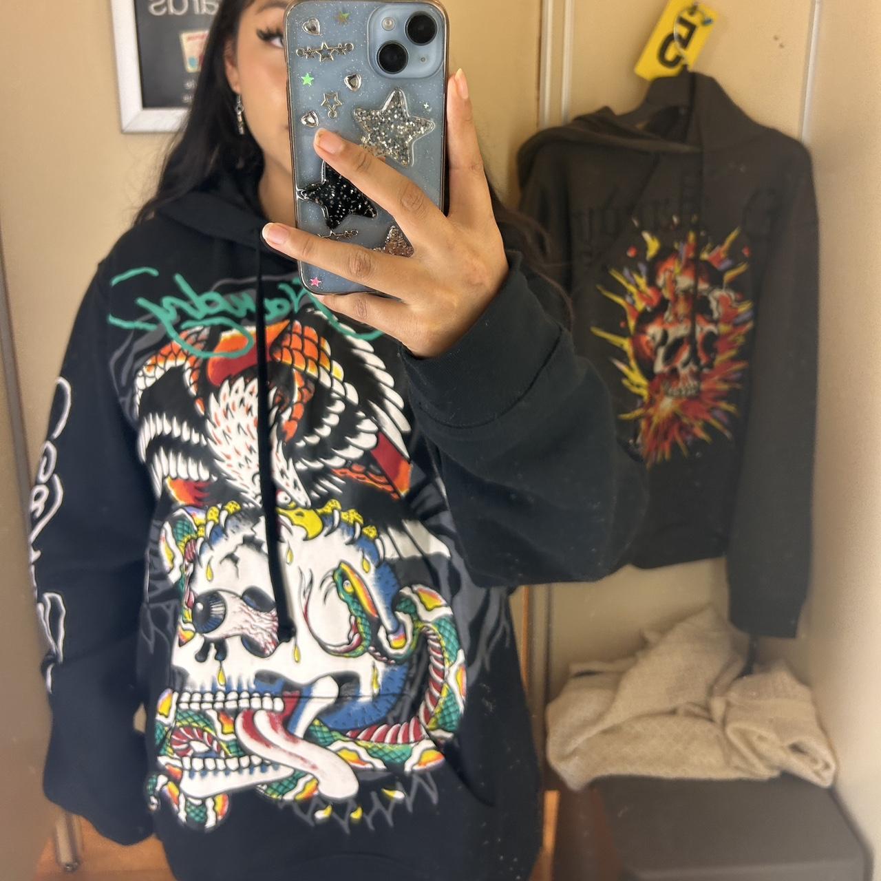 Ed hardy hoodie #edhardy - Depop