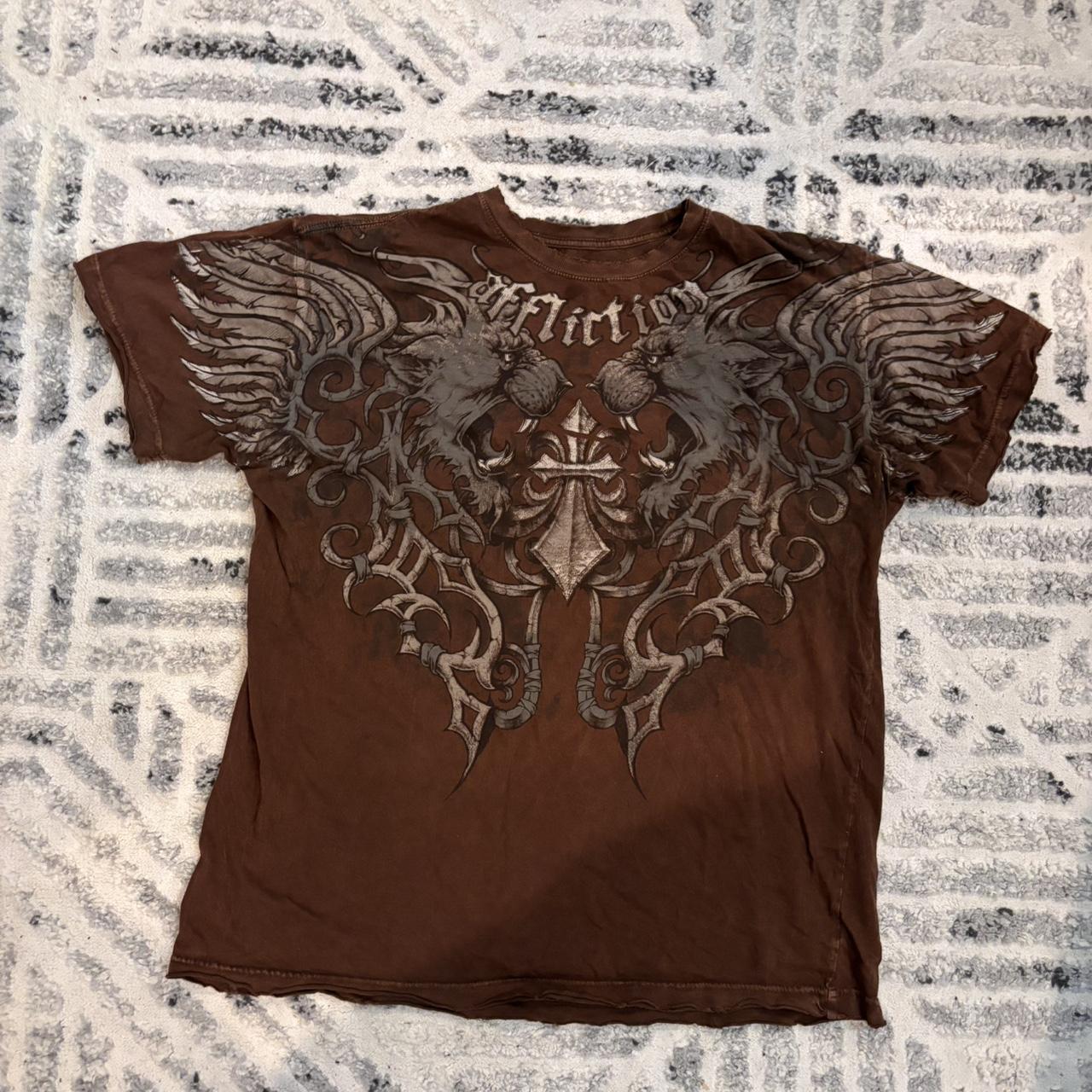 Vintage Y2K Affliction Grunge... - Depop