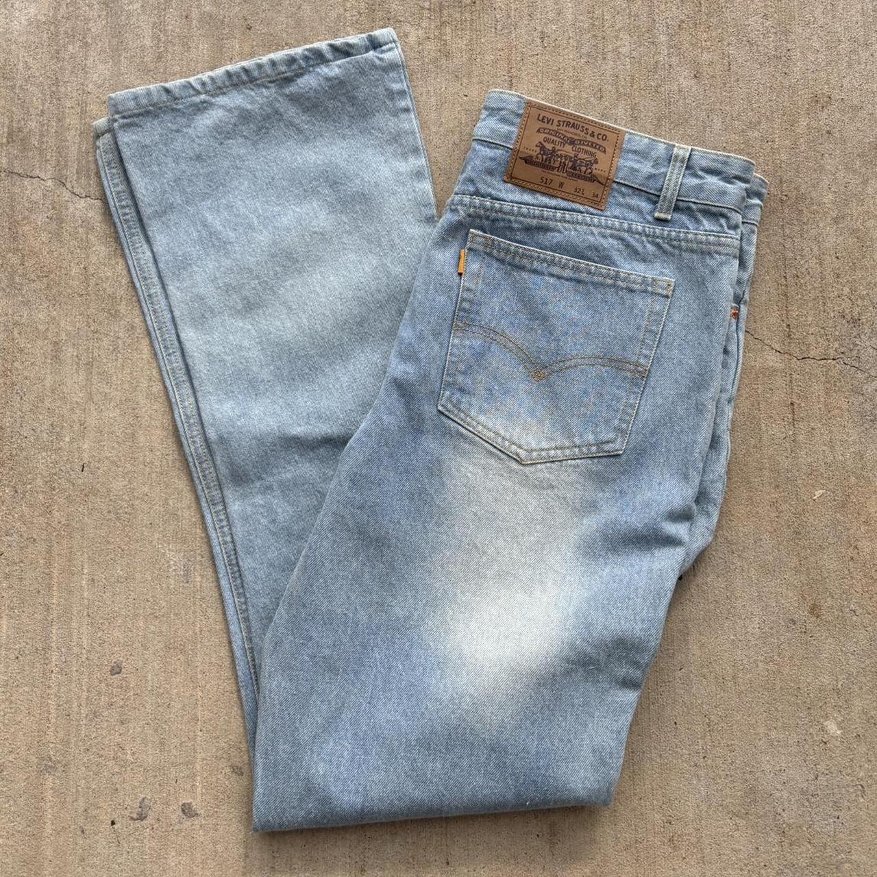 Vintage Bootleg 517 Levi’s Orange Tab Bootcut... - Depop