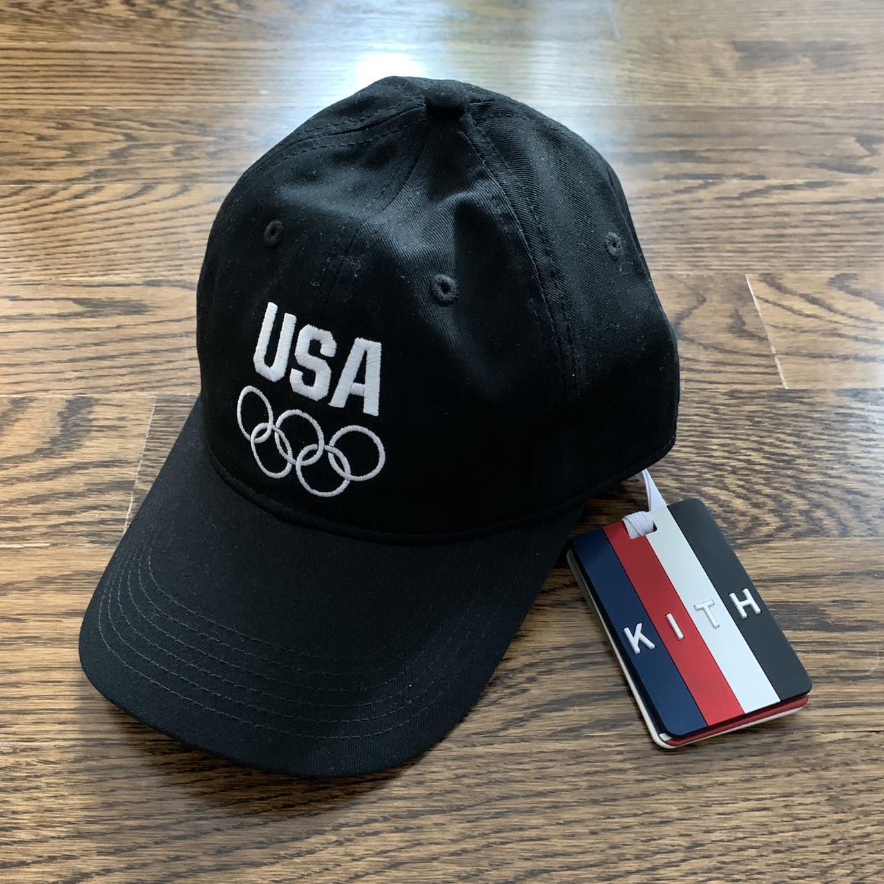 KITH Team USA Black Dad Hat. Adjustable strap with... - Depop
