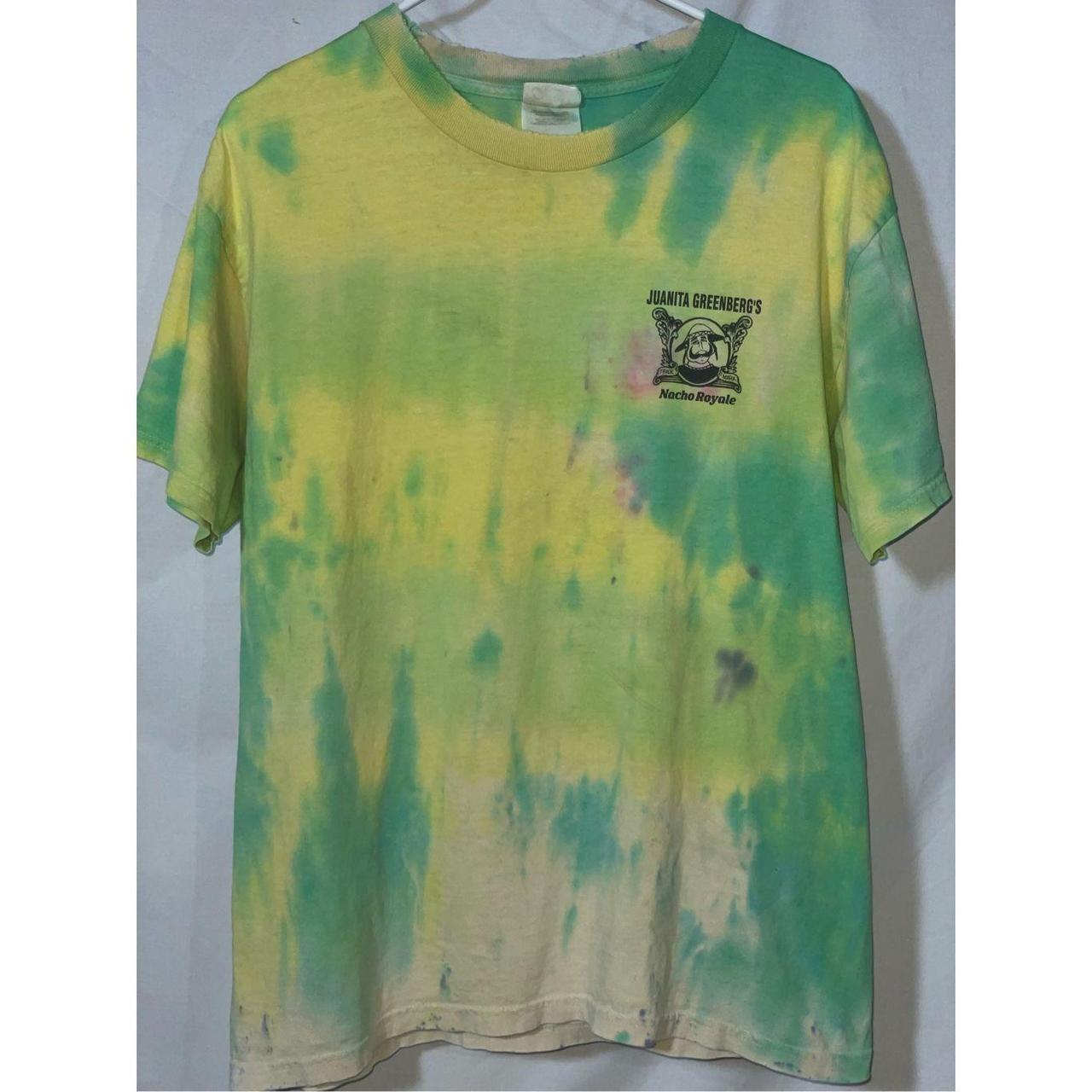 Men's Green and Yellow T-shirt | Depop