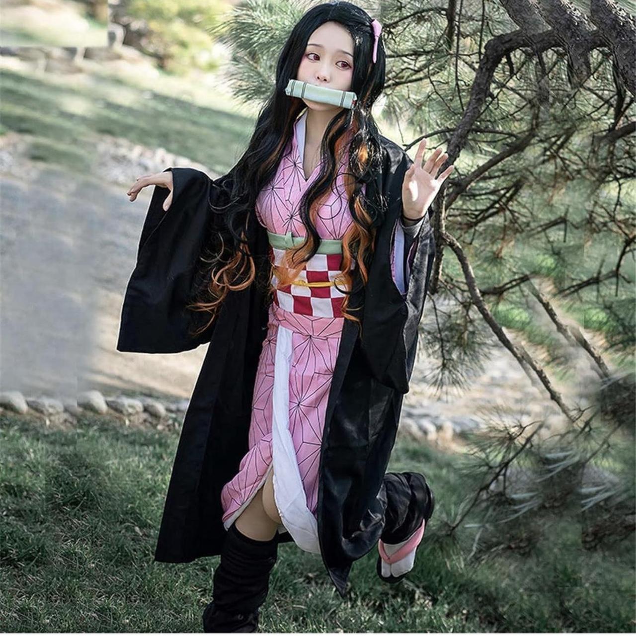 nezuko-full-costume-demonslayer-costume-size-depop