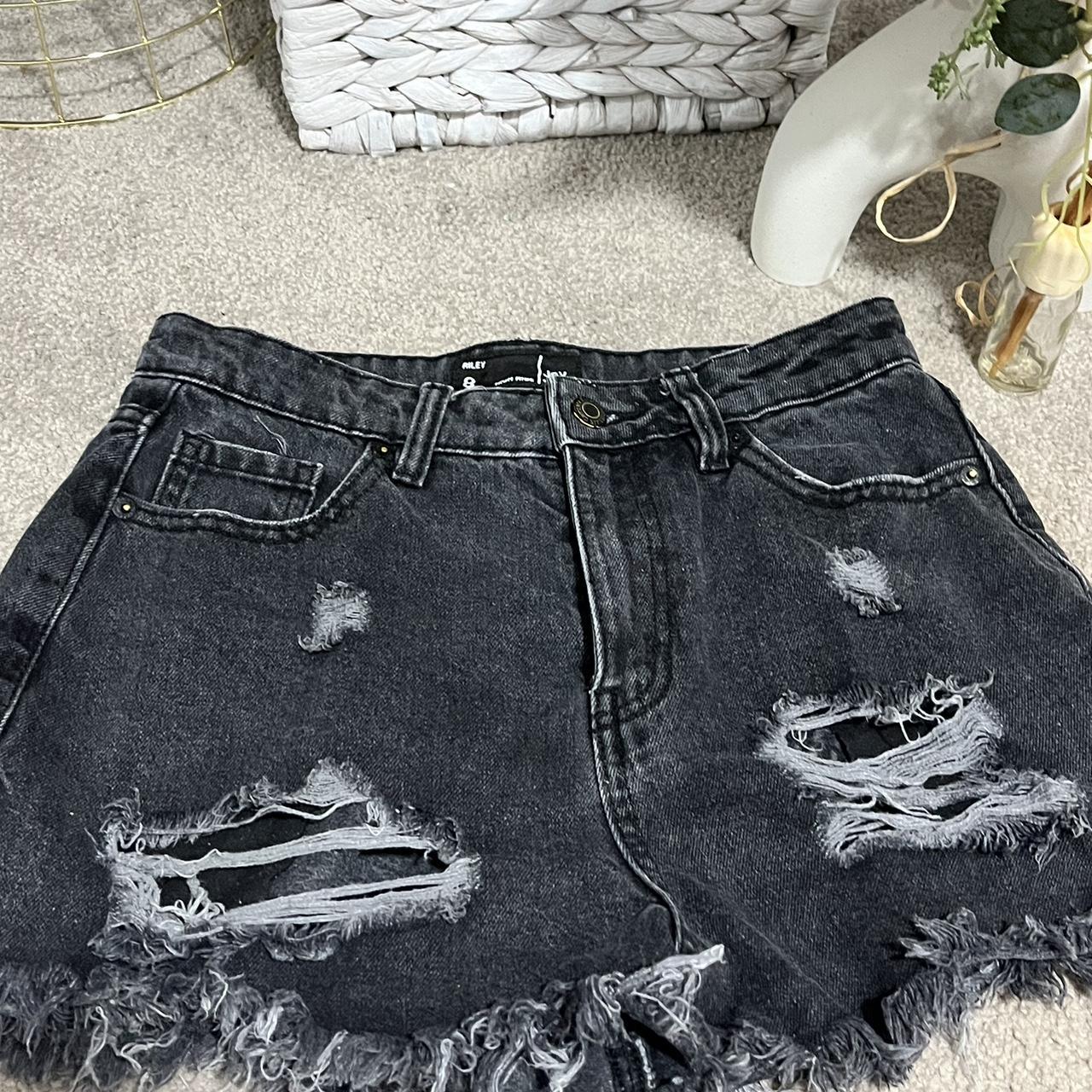 Black denim shorts jay jays best sale