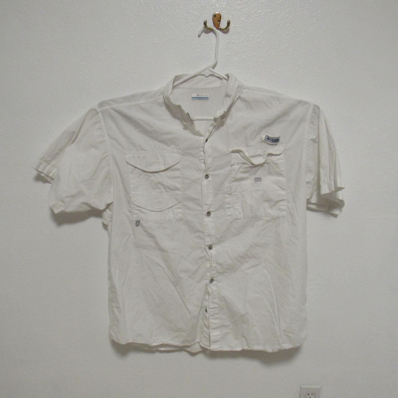 Columbia PFG Shirt Vented Short Sleeve Button Up - Depop