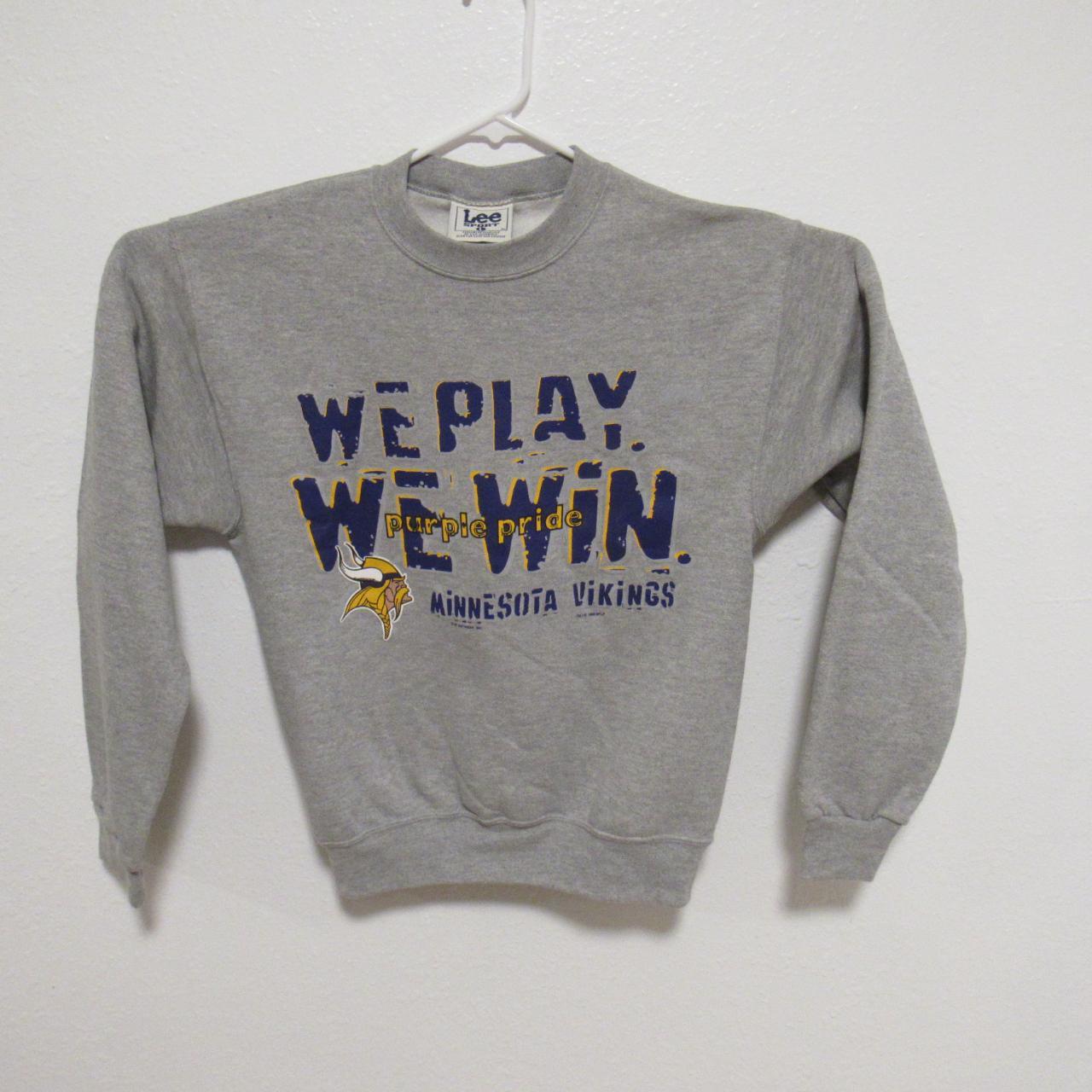 Vintage Minnesota Vikings crew neck sweater •size - Depop