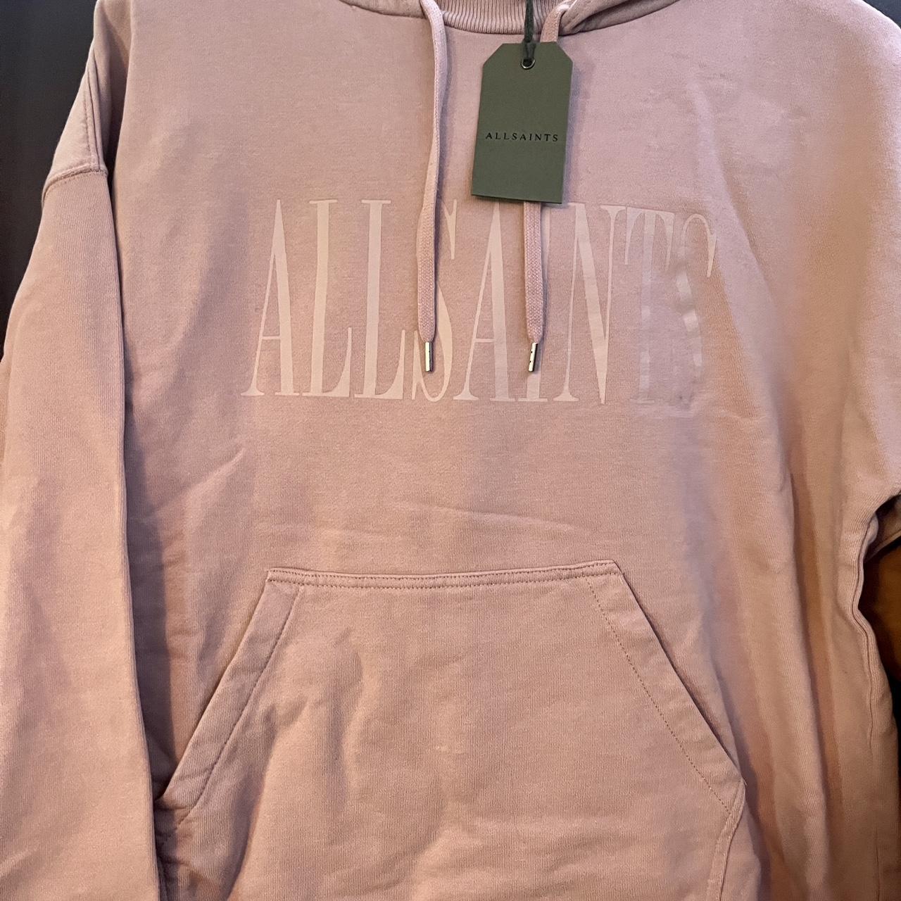 All saints pink top hoodie