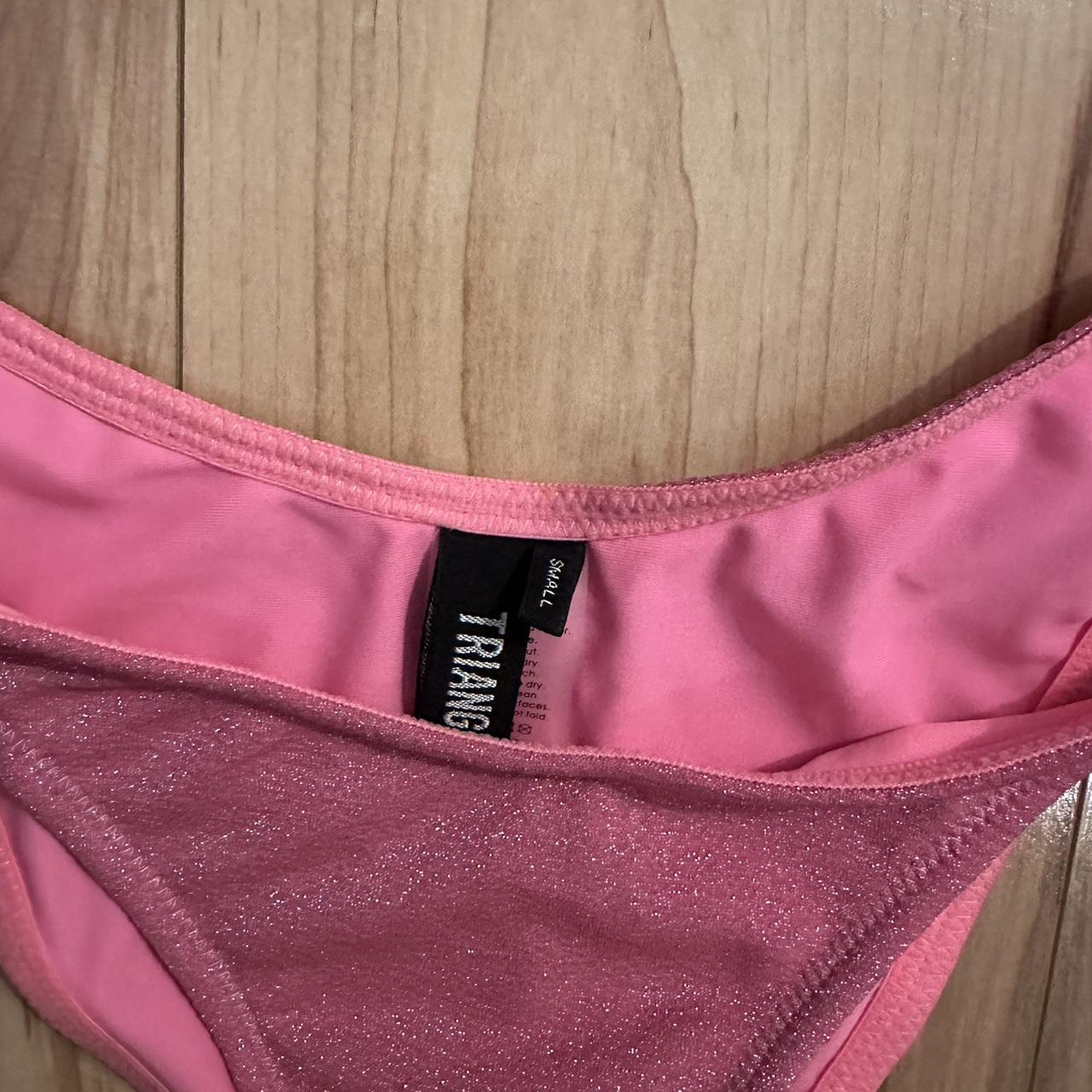 Triangl Mica Pitaya Sparkle Bikini, Pink, M Top & L - Depop