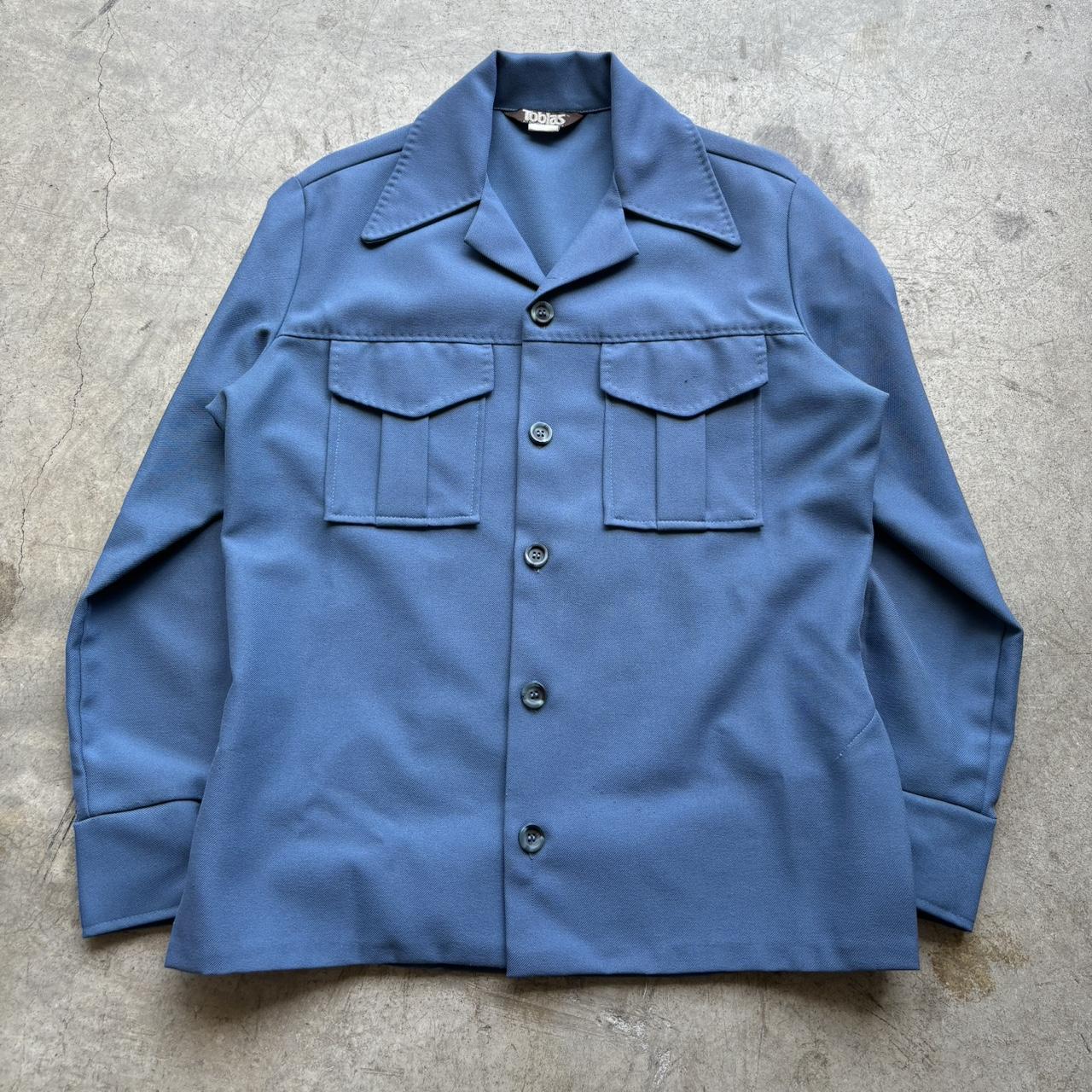 vintage 70s Tobias leisure suit, light blue