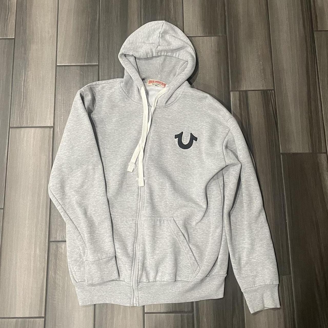 Gray true hot sale religion hoodie