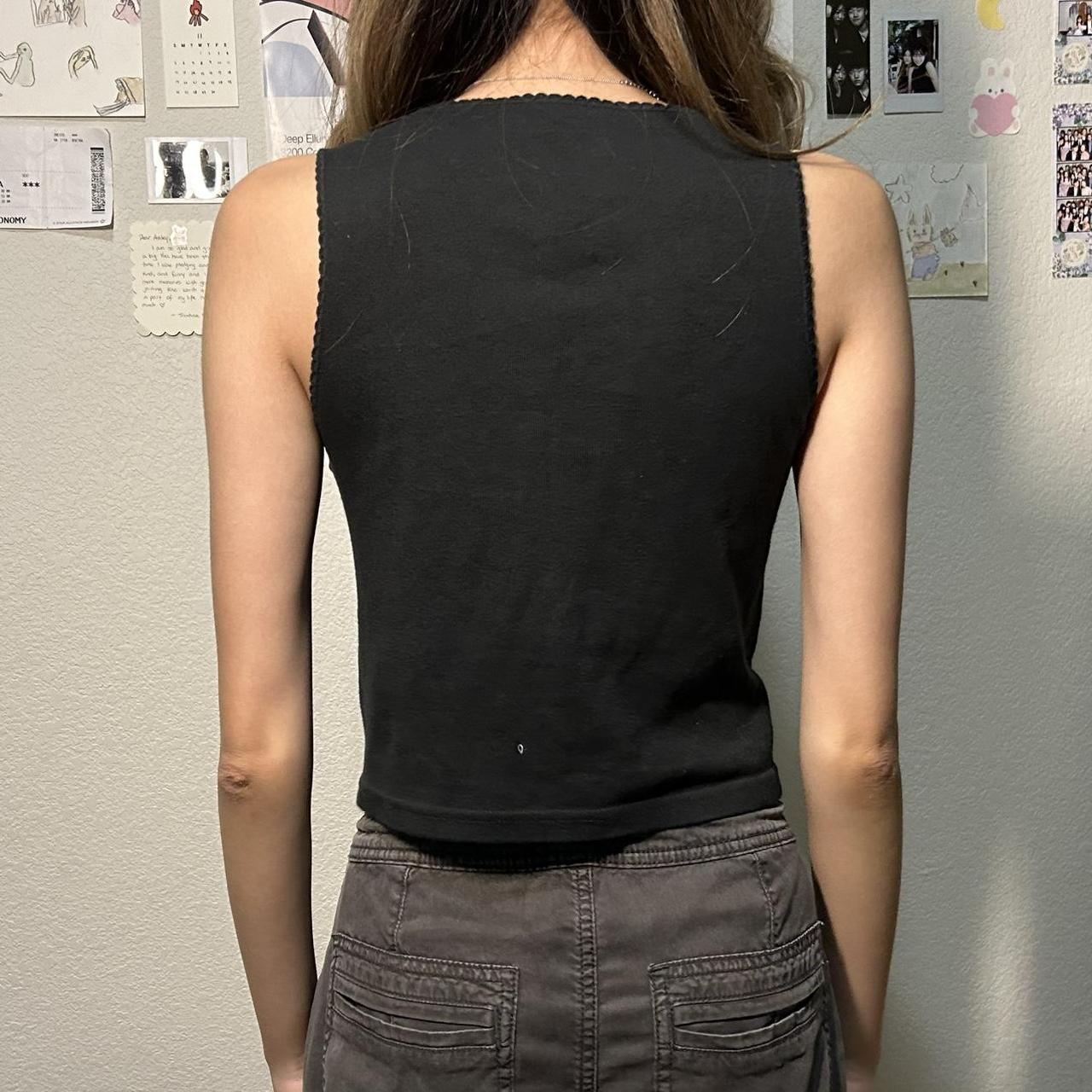 black brandy melville vicki tank top never worn before Depop