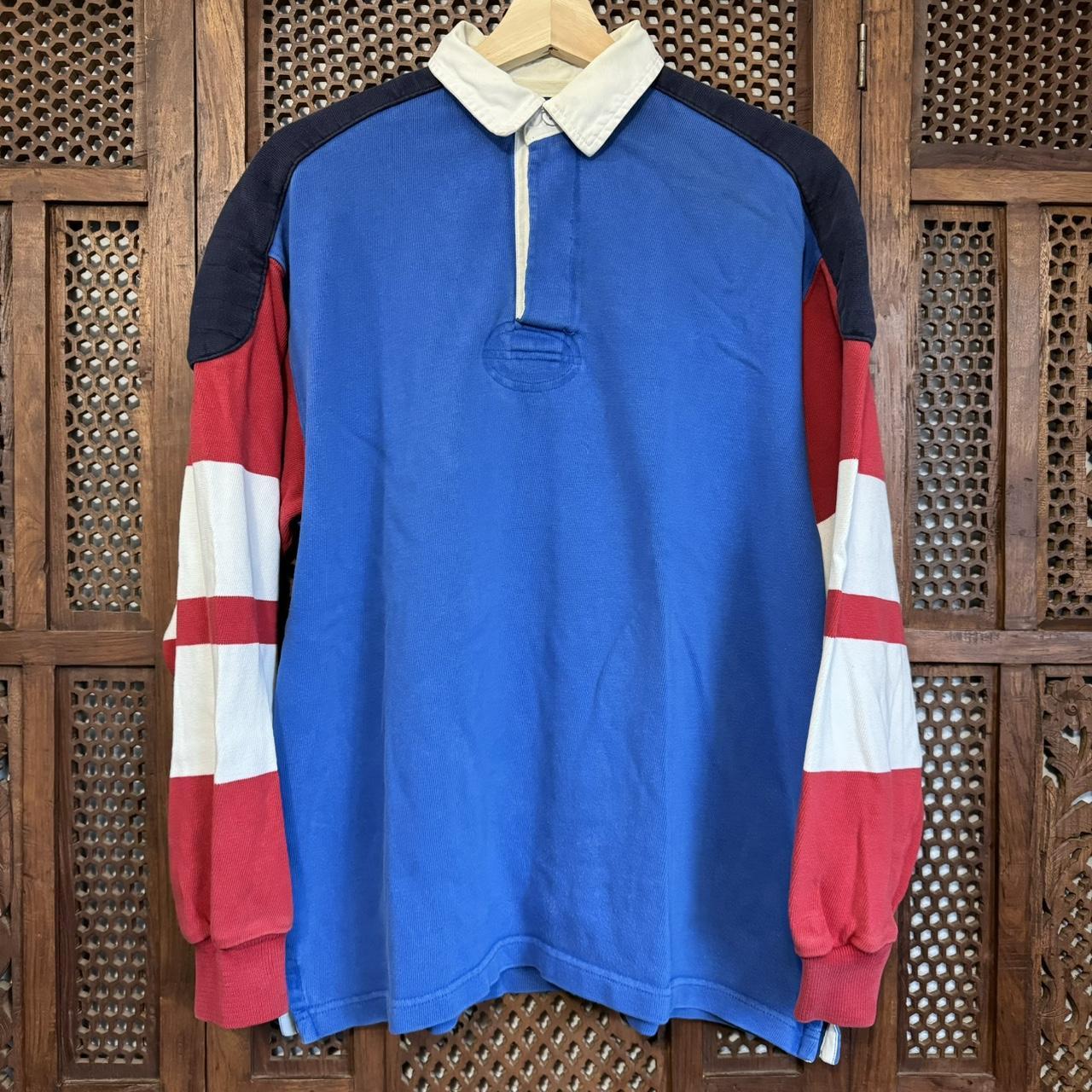 Vintage Lands End Rugby Jersey No flaws just fits... - Depop