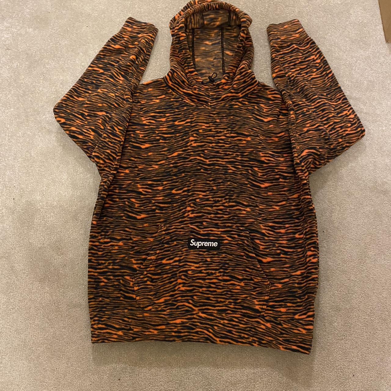 Supreme Polartec Hooded Sweatshirt Size:... - Depop