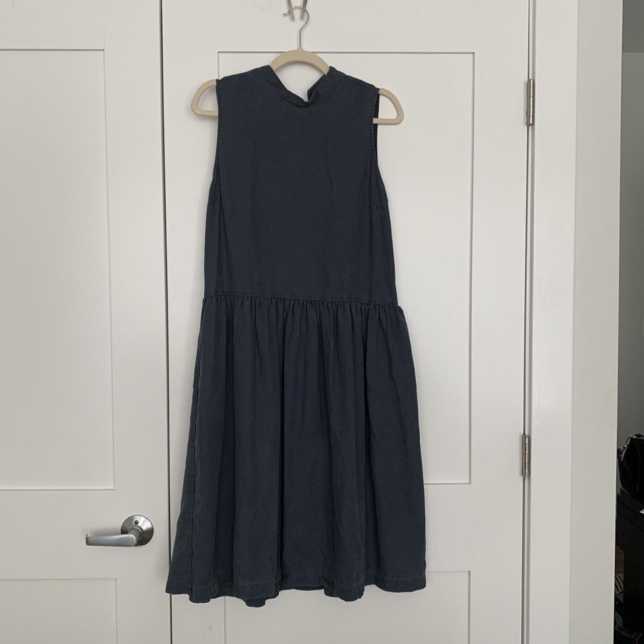 Amour Vert Women's Navy and Blue Dress (2)