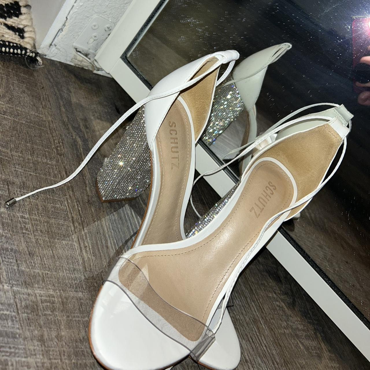 SCHUTZ ANAHE EMBELLISHED SANDALS Schutz heeled Depop