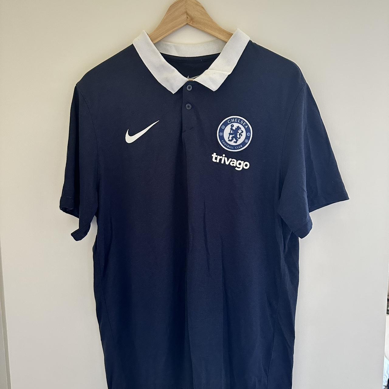 Chelsea FC Nike DRI-FIT Polo SIZE L Season Depop