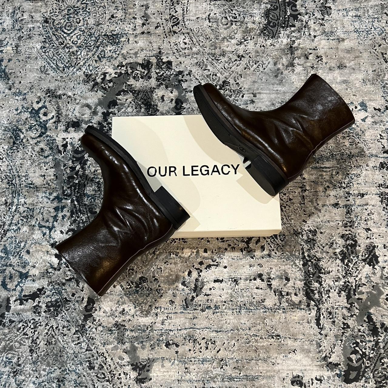 靴 OUR LEGACY CAMION BOOT Olive Leather 39 ☆関税込☆OUR LEGACY☆Our Legacy Camion Boot Olive Leather☆ (OUR