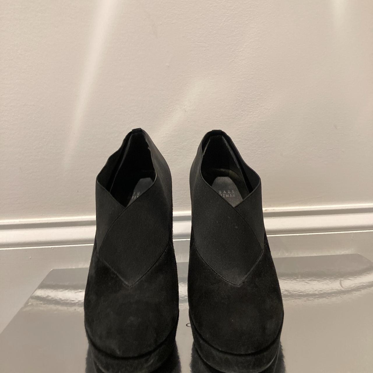 Stuart Weitzman black suede platform stilleto... - Depop