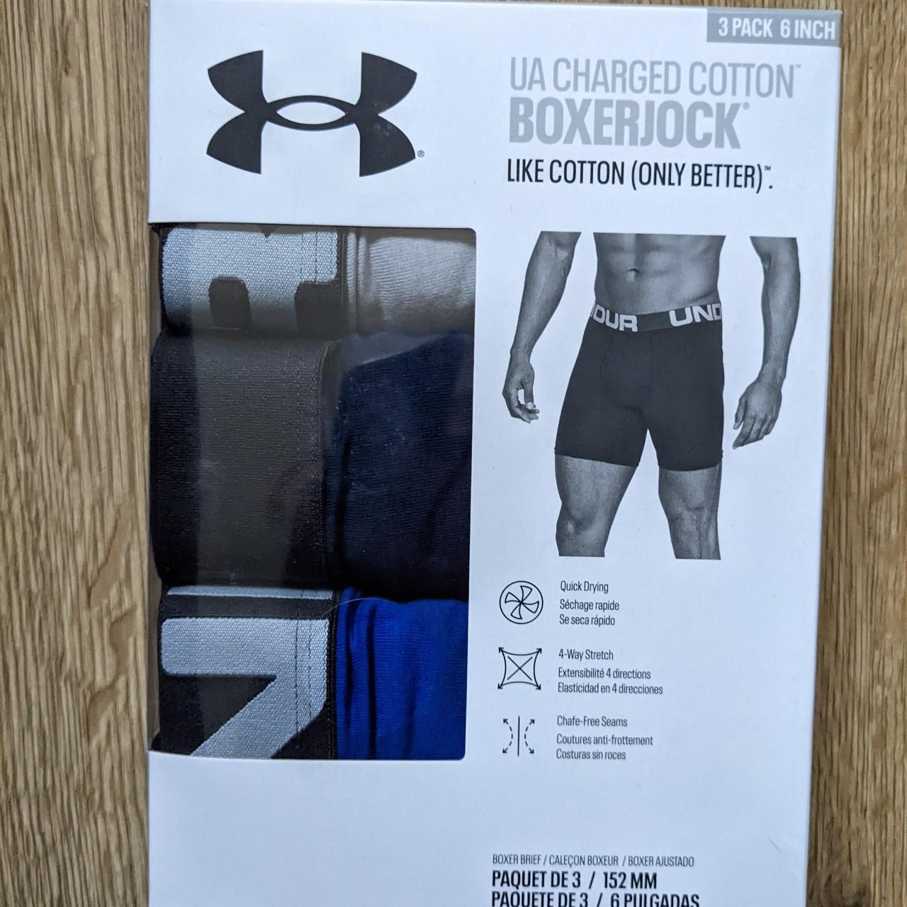 Under Armour Men's Black And Blue Boxers-and-briefs | Depop