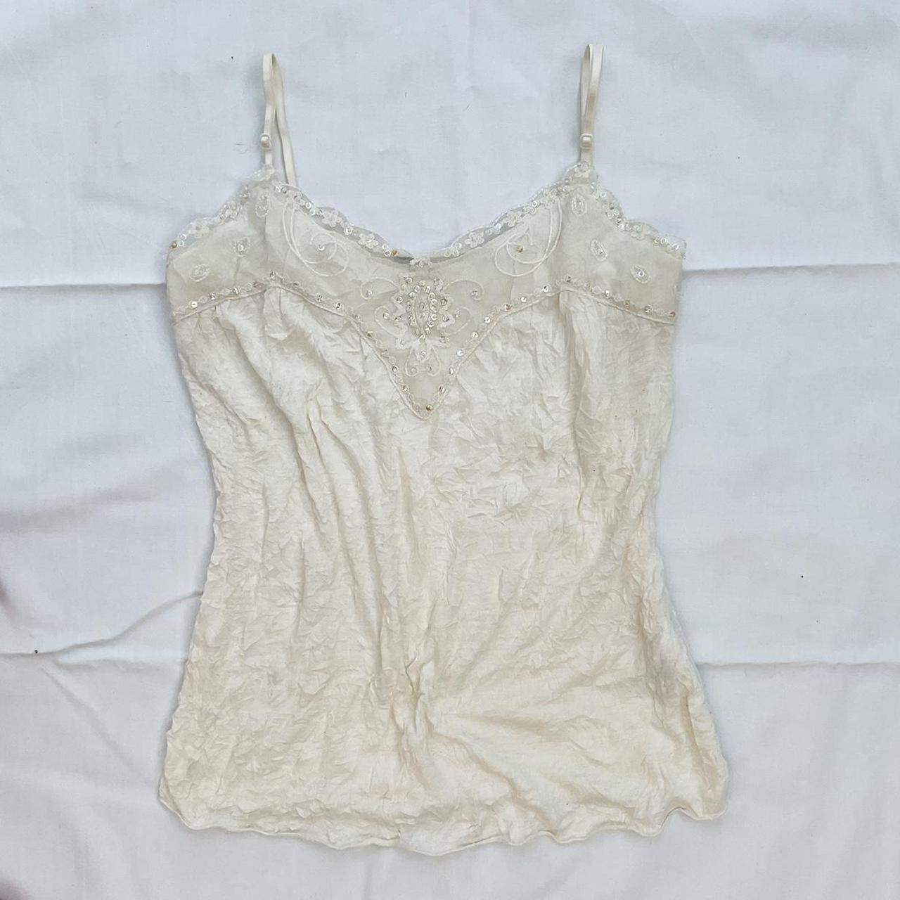 Vintage Debenhams y2k lace cami top Gorgeous... - Depop