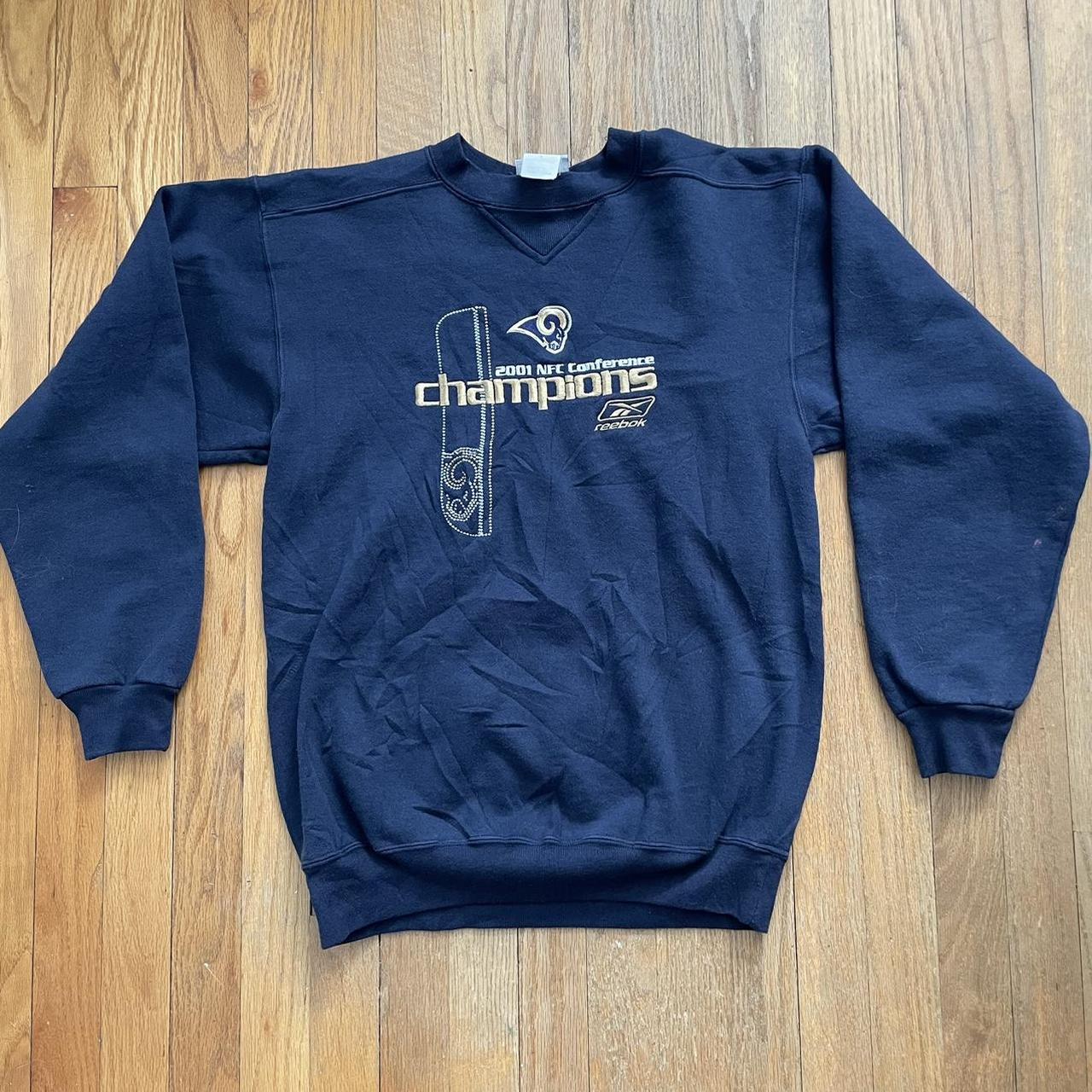 Vintage 2001 St. Louis Rams NFC Champions Long Sleeve T-Shirt 