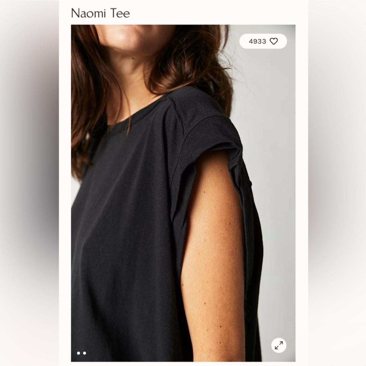 Offers Free People Naomi Oversized Tee Medium Washed Black Color