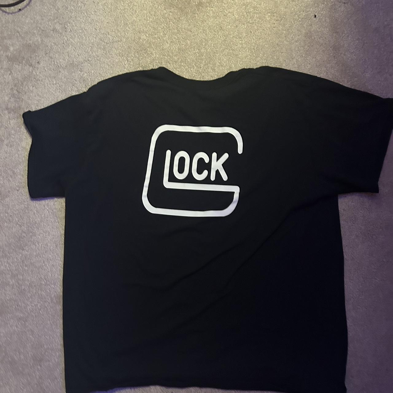 crazy glock shirt really cool faded design big glock... - Depop