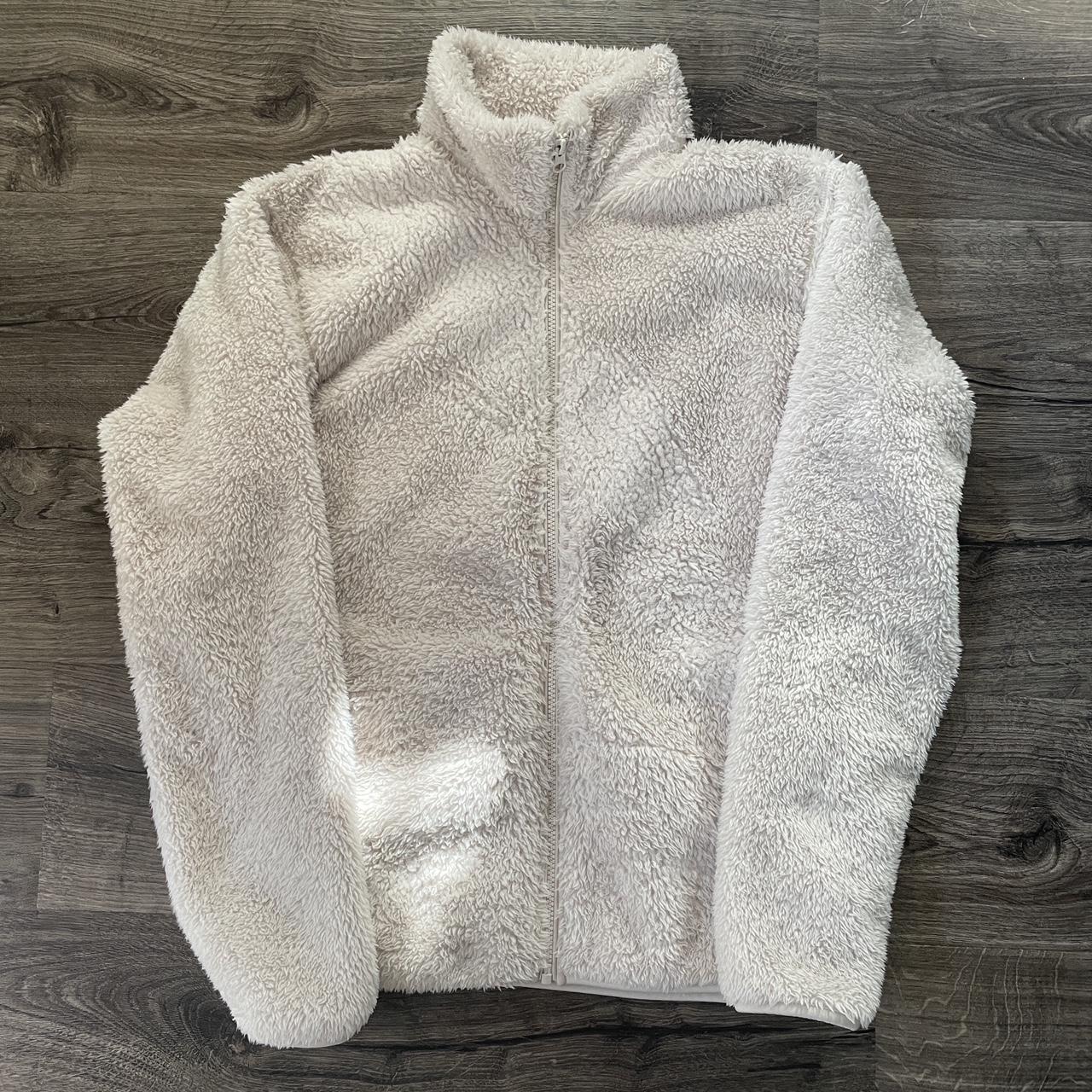 Uniqlo Fluffy Yarn Fleece Jacket Mens Medium 23”... - Depop