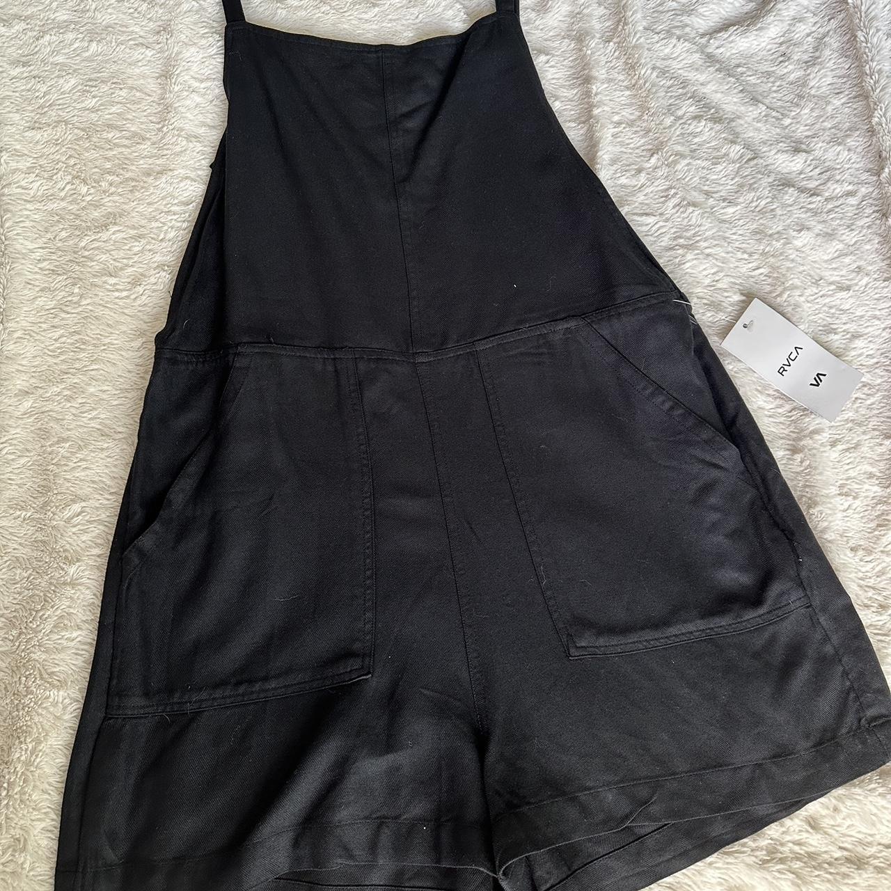 Rvca hot sale black overalls