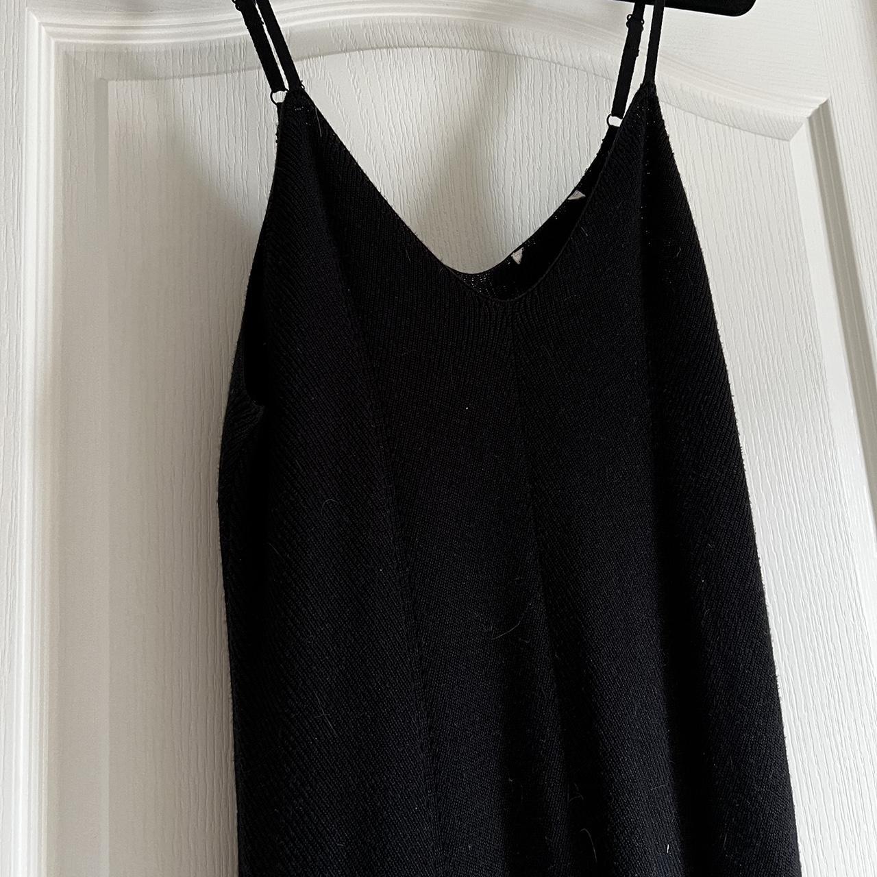 long black knit dress fits like a large Depop
