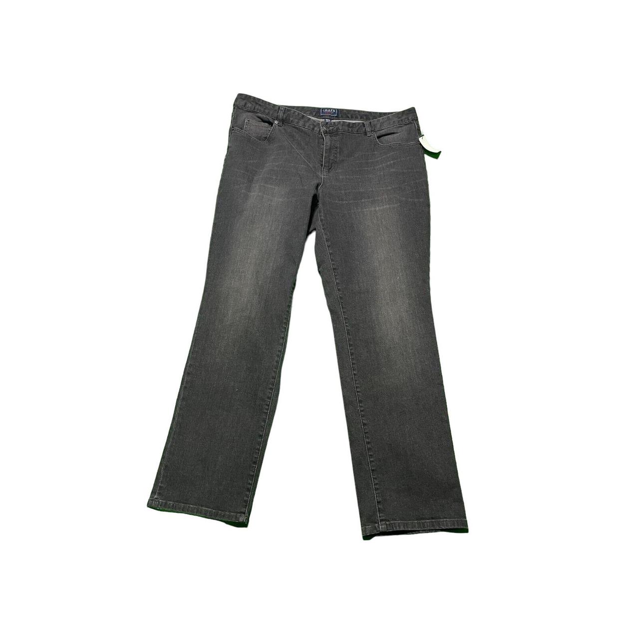 Chaps Denim Black Jeans Size 18x18 Depop