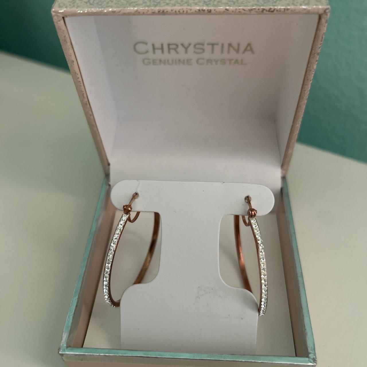 Chrystina crystal sale earrings