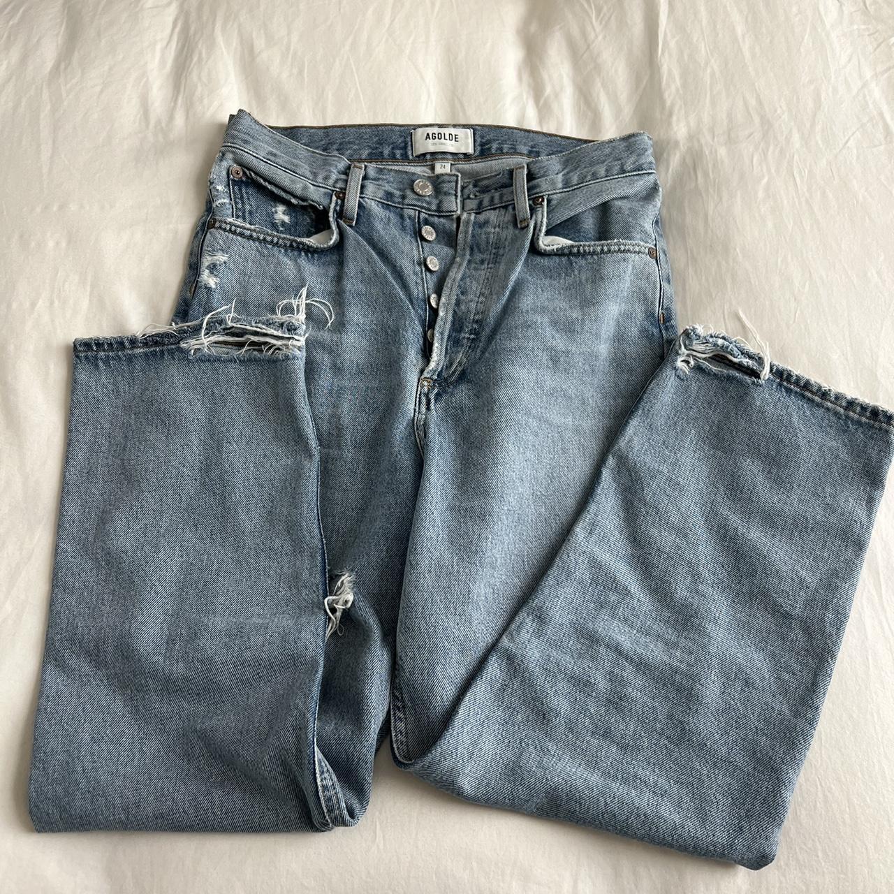 AGOLDE '90s Crop Jeans in Echo Size 24, fit like a | Depop