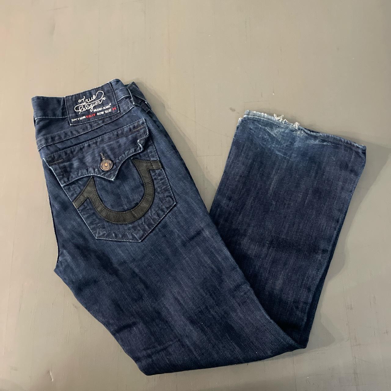 True Religion Billy Cut Vintage bootcut baggy... - Depop