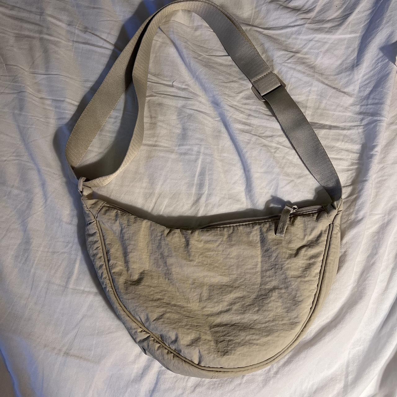 Original fabric UNIQLO nylon bag (beige) The... - Depop