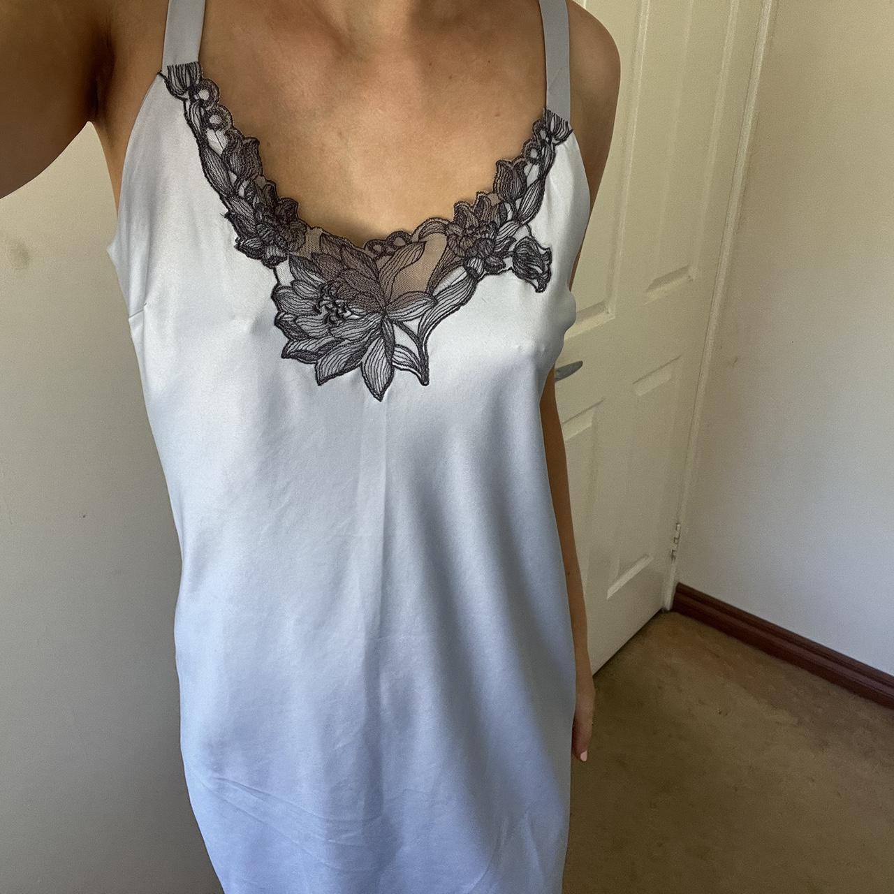 Vintage Bras and things slip dress Size 10 Depop