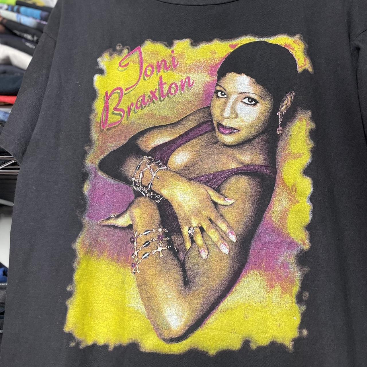 1995 Toni Braxton w/Kenny G World Tour Rap Tee #Rap... - Depop