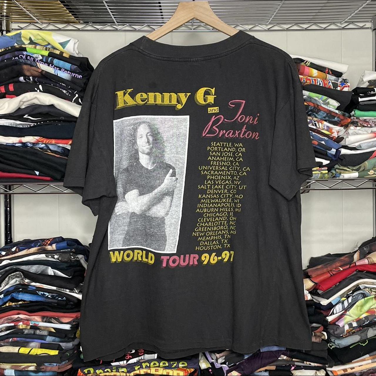 1995 Toni Braxton w/Kenny G World Tour Rap Tee, #Rap...